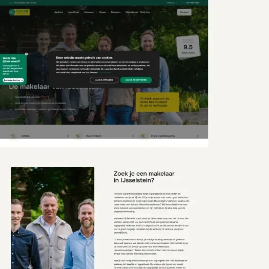 Screenshot van de website van www.reinerieijsselstein.nl