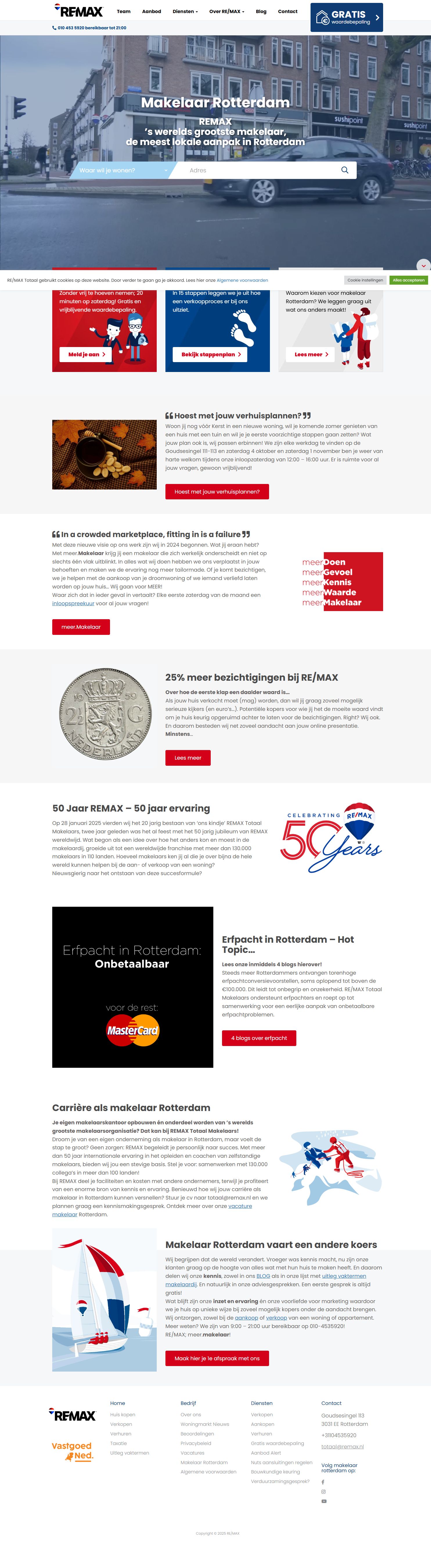 Screenshot der Website von www.remax-totaal.nl