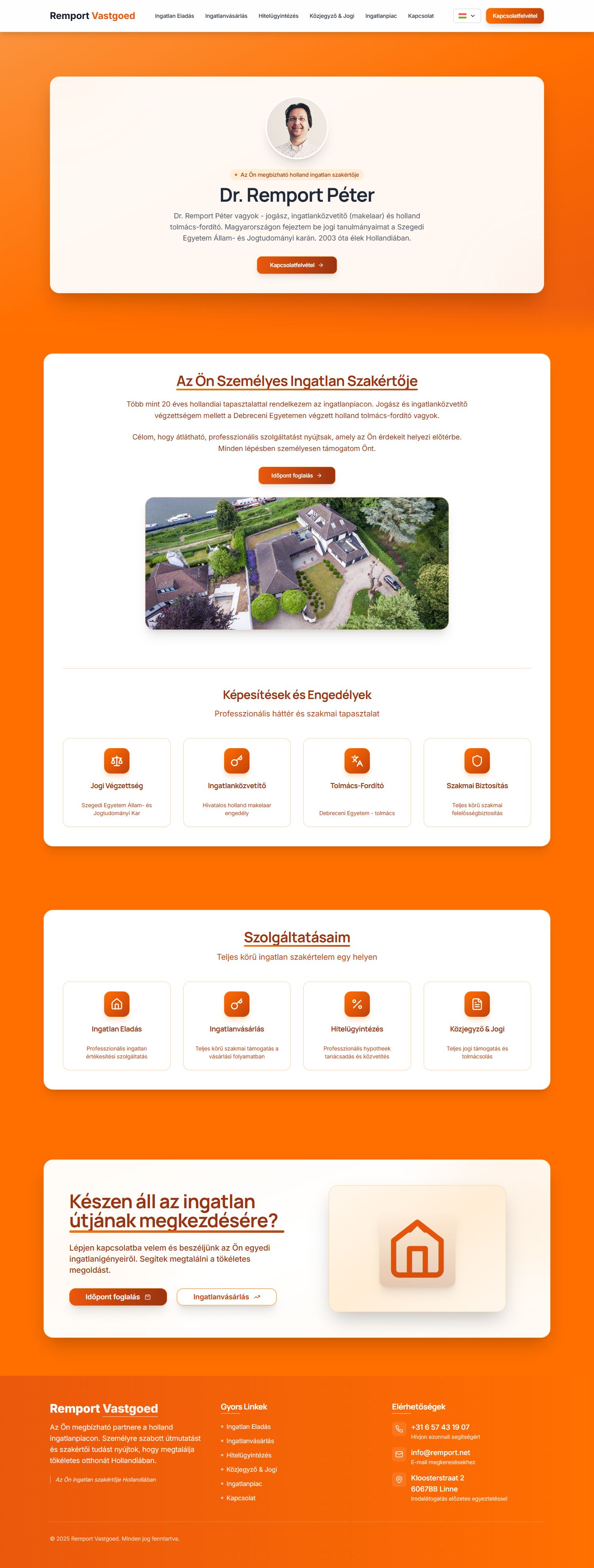 Screenshot of the website of www.remport.net