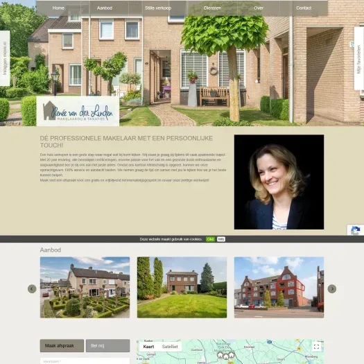 Screenshot van de website van www.rvdlmakelaardij.nl