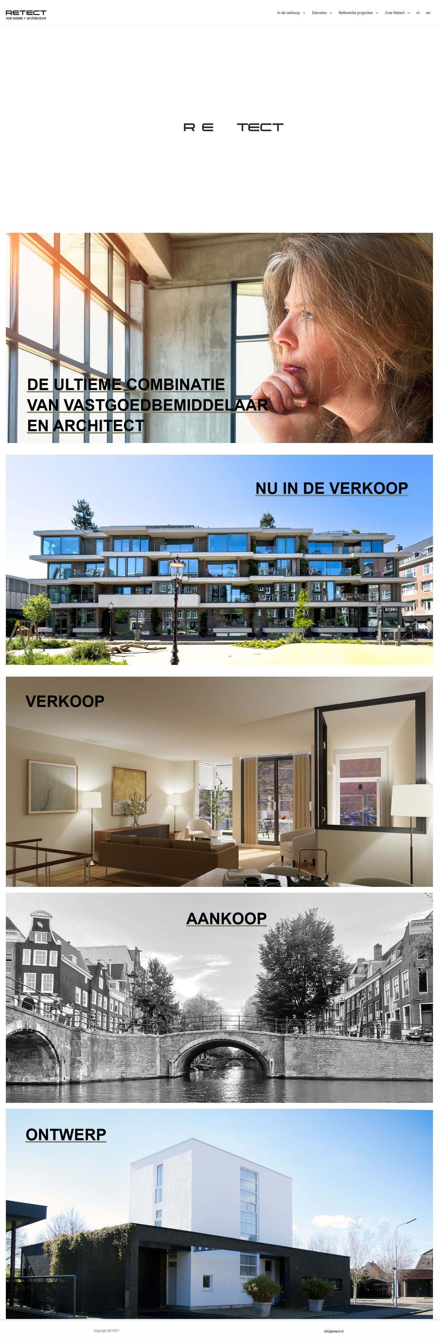 Team foto van RETECT real estate + architecture