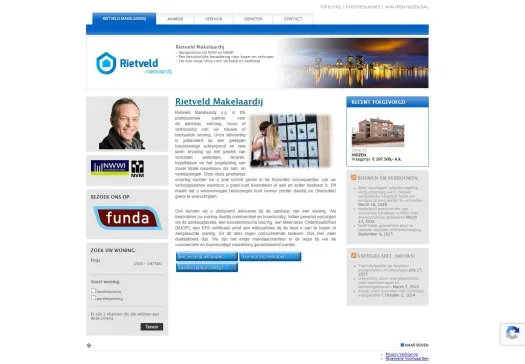 Capture d'écran du site web de www.rietveld.biz