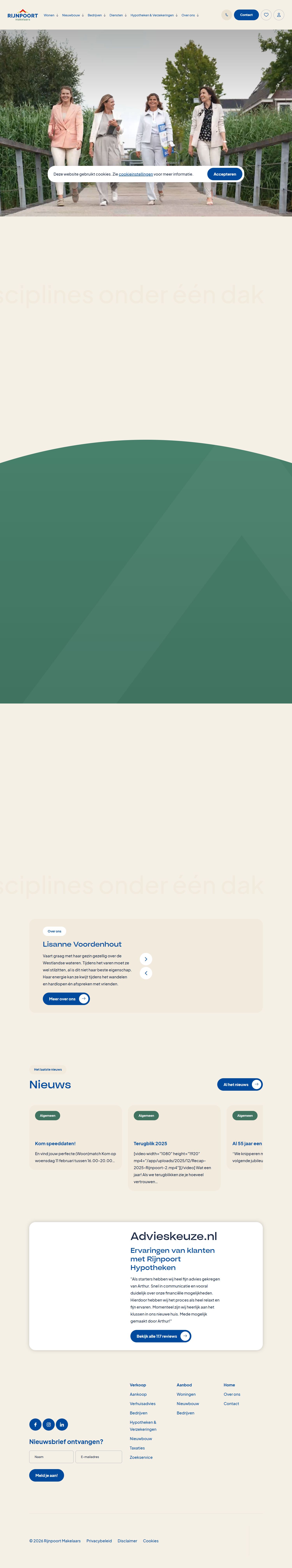 Capture d'écran du site web de www.rijnpoort.nl