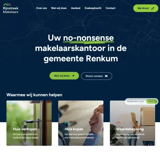 Capture d'écran du site web de www.rijnstreekmakelaars.nl