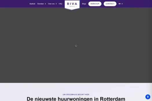 Screenshot van de website van rivarentals.nl