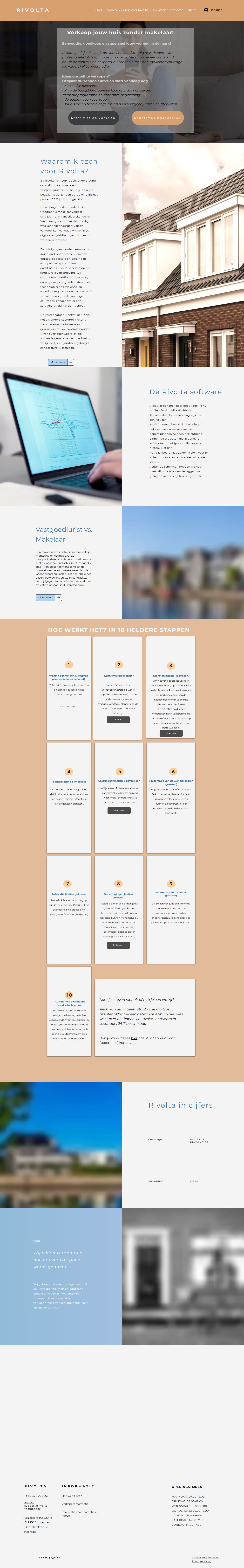 Screenshot der Website von rivolta-vastgoed.nl