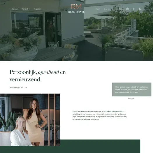 Screenshot of the website of www.rmarkable.nl