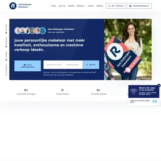 Screenshot der Website von www.robdisbergen.nl