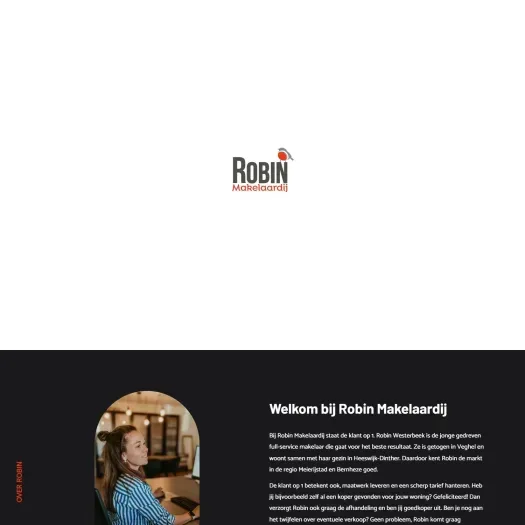 Screenshot van de website van www.robinmakelaardij.nl
