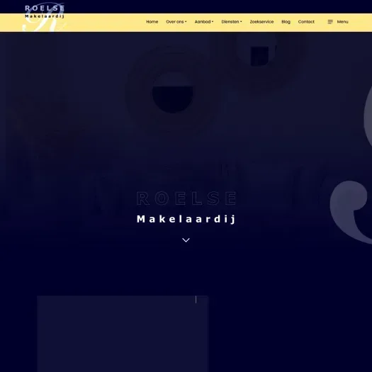 Screenshot van de website van www.roelsemakelaardij.nl