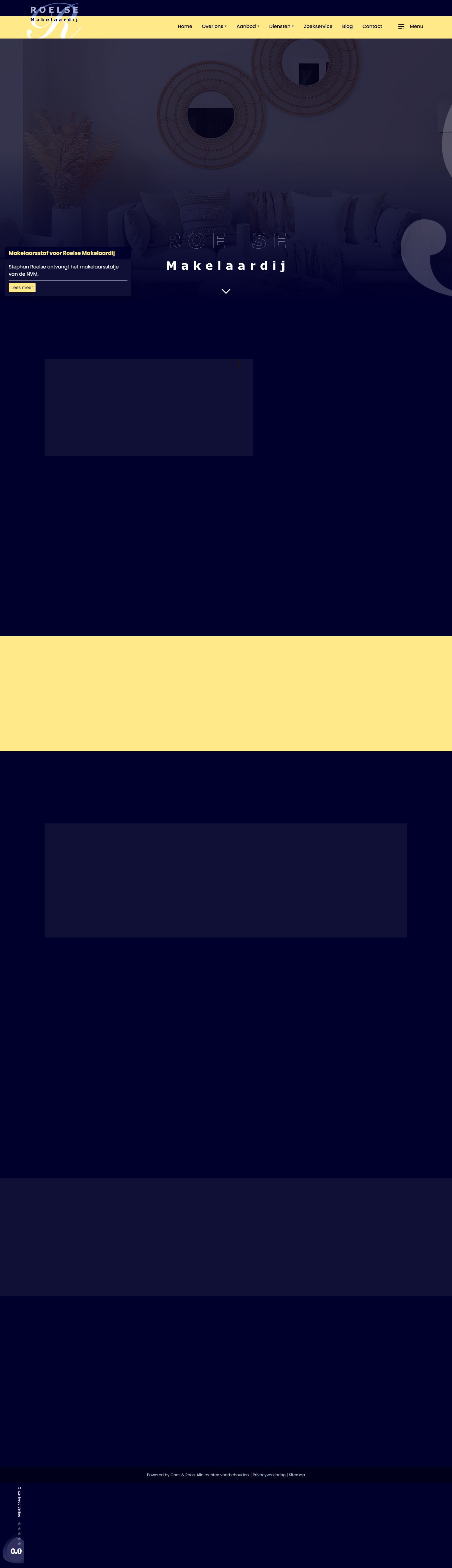 Screenshot der Website von www.roelsemakelaardij.nl
