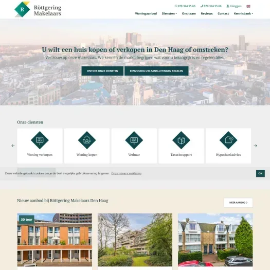 Capture d'écran du site web de www.rottgering.nl