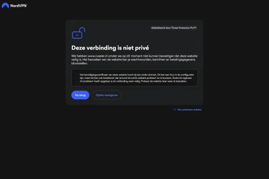 Screenshot van de website van www.ruseler.nl