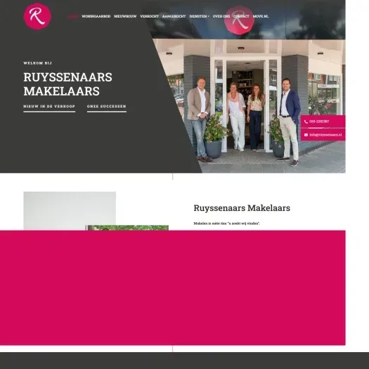 Capture d'écran du site web de www.ruyssenaars.nl