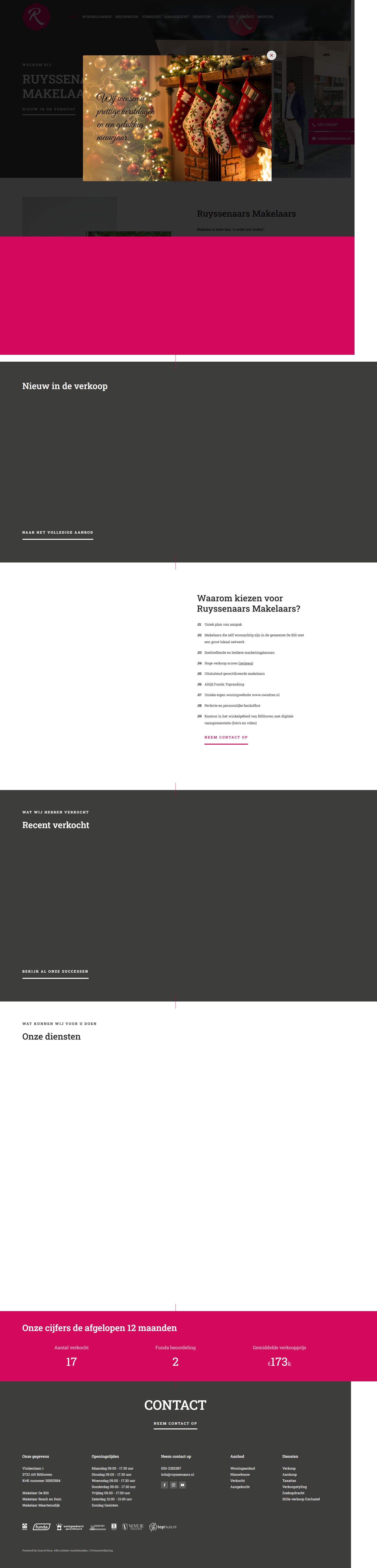 Screenshot der Website von www.ruyssenaars.nl