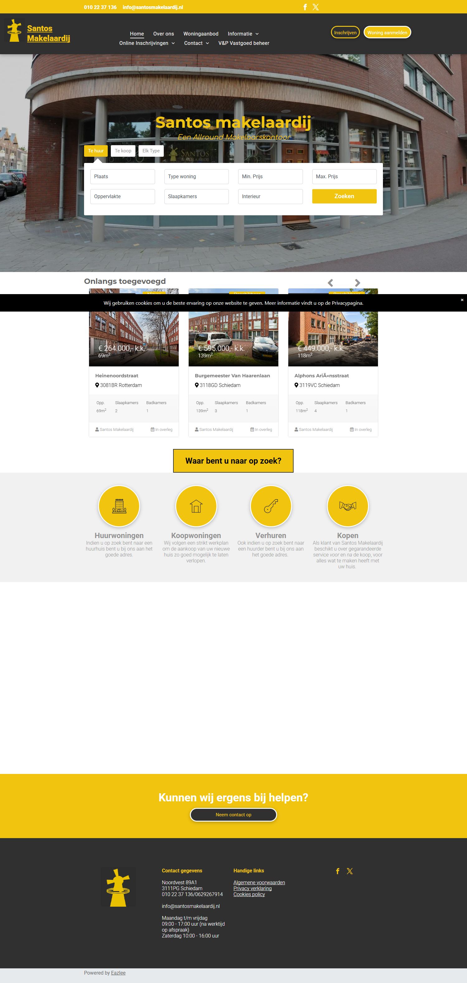 Team foto van Santos Makelaardij