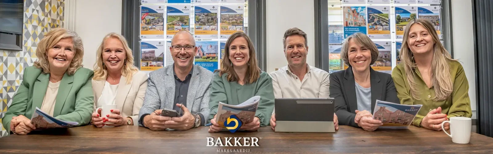Team foto van SC Bakker Makelaardij oz BV