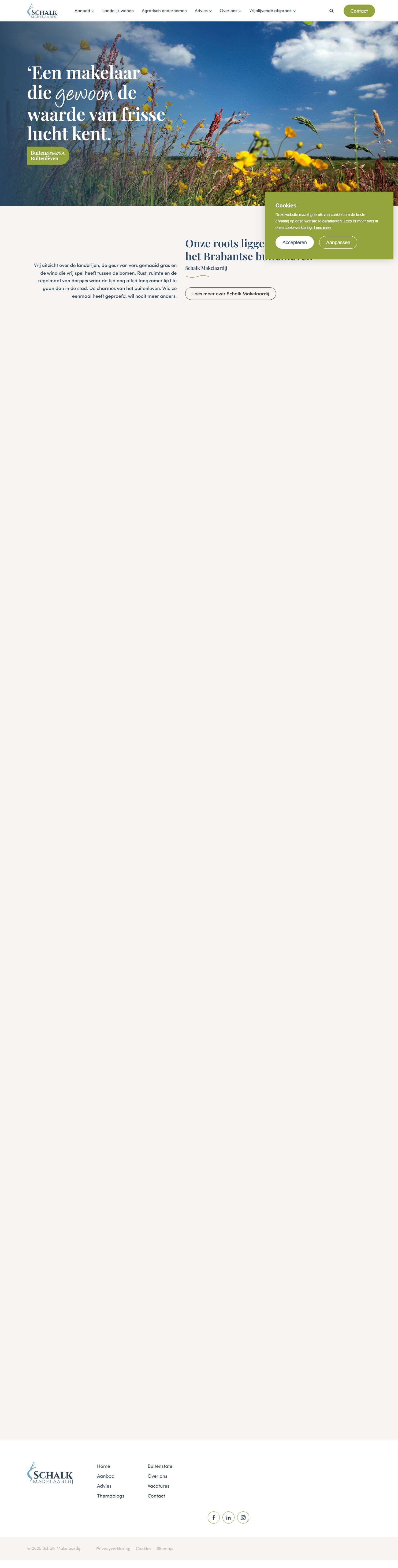 Screenshot der Website von www.schalkmakelaardij.nl
