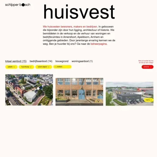 Screenshot of the website of www.sb.nl