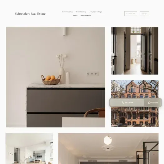 Screenshot der Website von www.schreuders.house