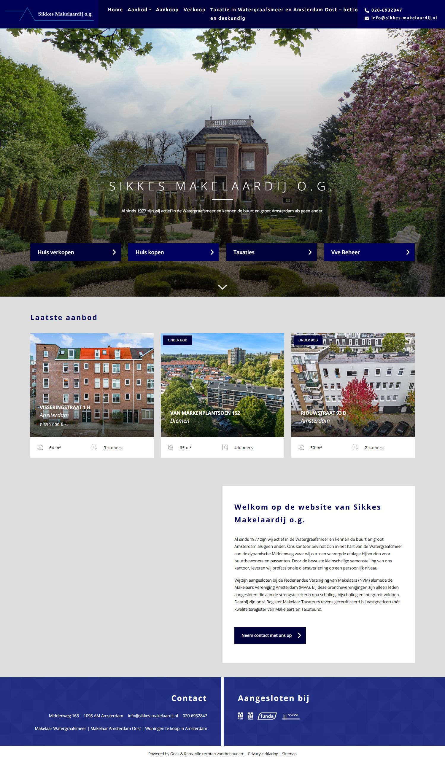 Mannschaftsfoto von Sikkes Makelaardij o.g.