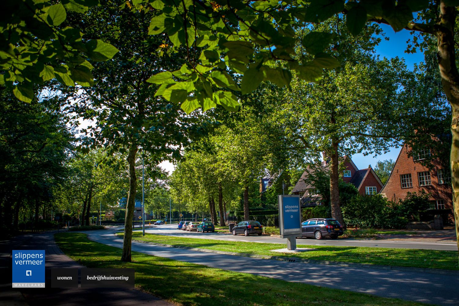 Screenshot of the website of www.slippensvermeer.nl