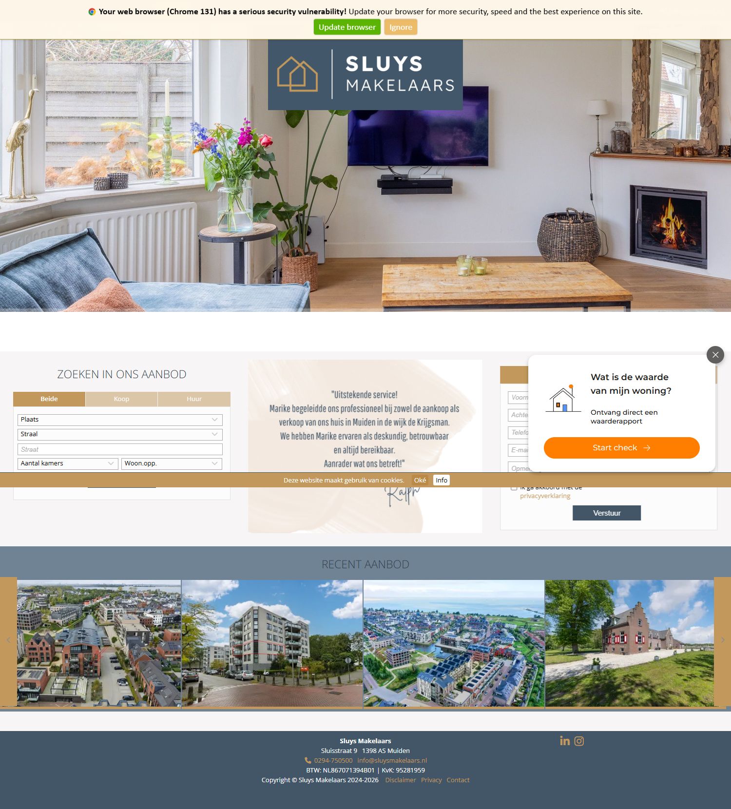 Photo de bureau Sluys Makelaars