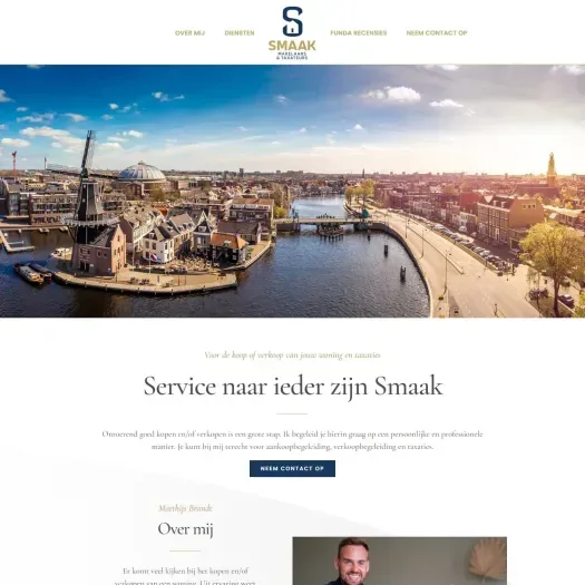 Capture d'écran du site web de www.smaakmakelaars.nl