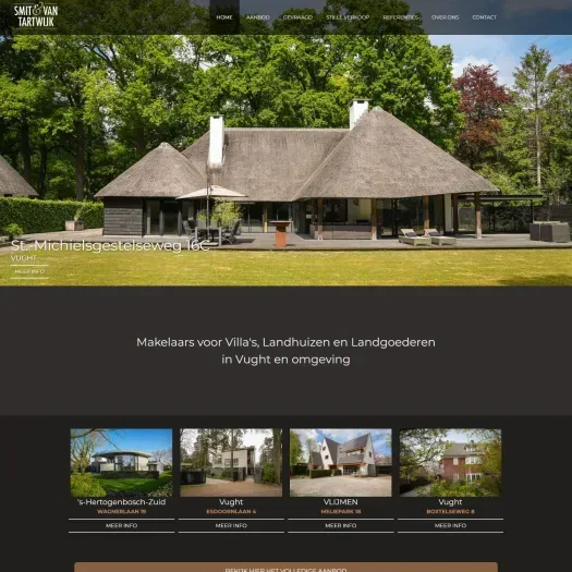 Screenshot of the website of www.smitenvantartwijkmakelaars.nl