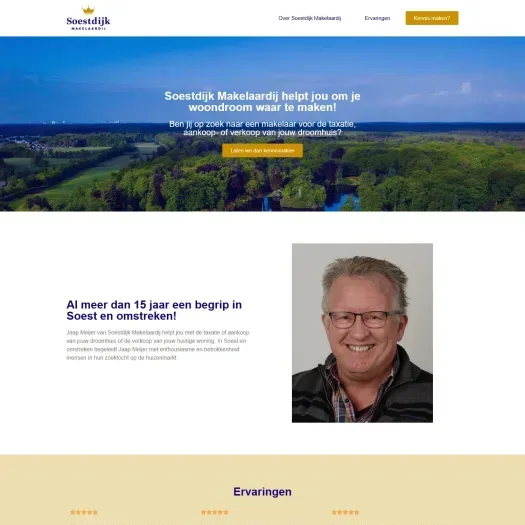Screenshot of the website of www.soestdijkmakelaardij.nl