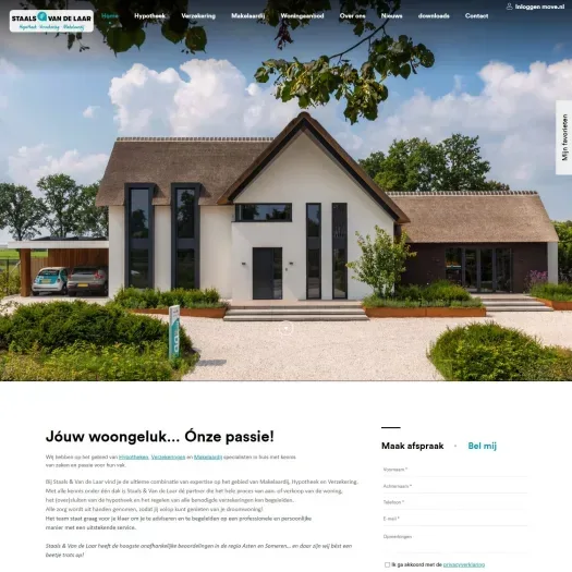 Screenshot der Website von www.staalsvdlaar.nl