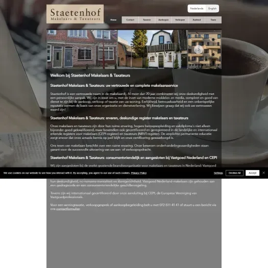 Screenshot of the website of www.staetenhof.com