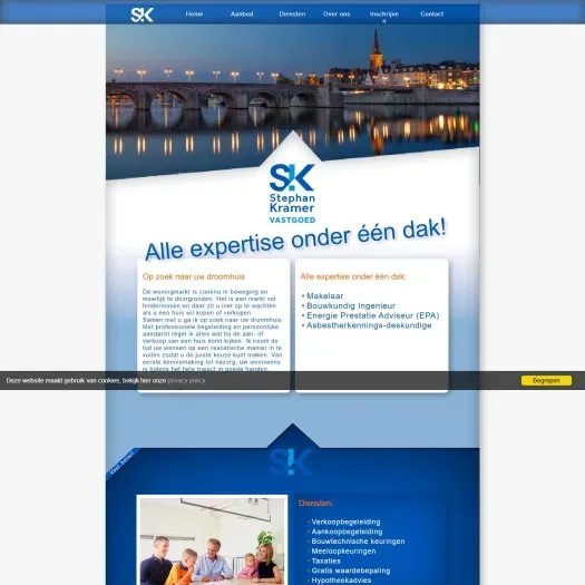 Screenshot der Website von www.stephankramer.nl