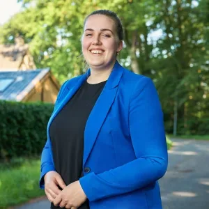 Foto van Sterre Vleems, secretariaat bedrijfsmakelaardij