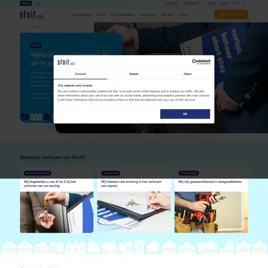Screenshot van de website van www.stoit.com