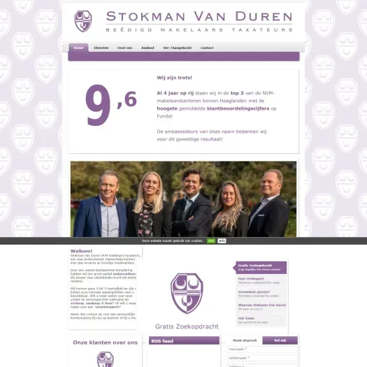Capture d'écran du site web de www.stokmanvanduren.nl