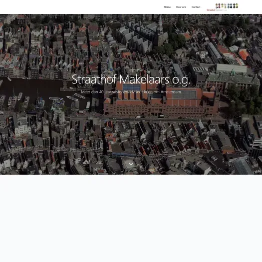 Screenshot der Website von www.straathofmakelaars.nl