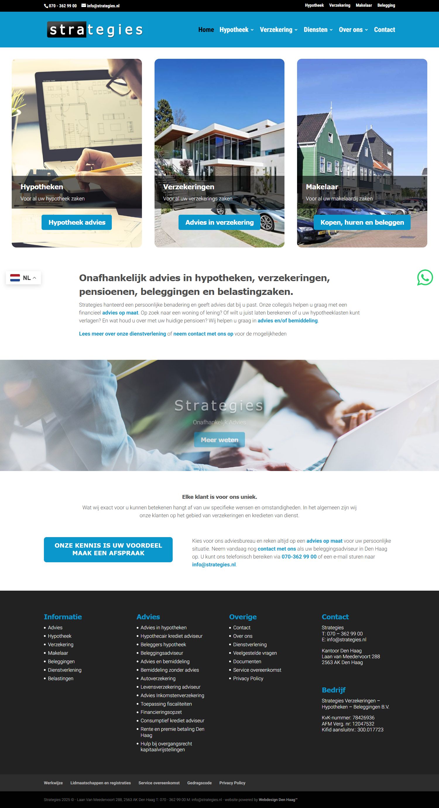 Team foto van Strategies Verzekeringen Hypotheken Makelaardij