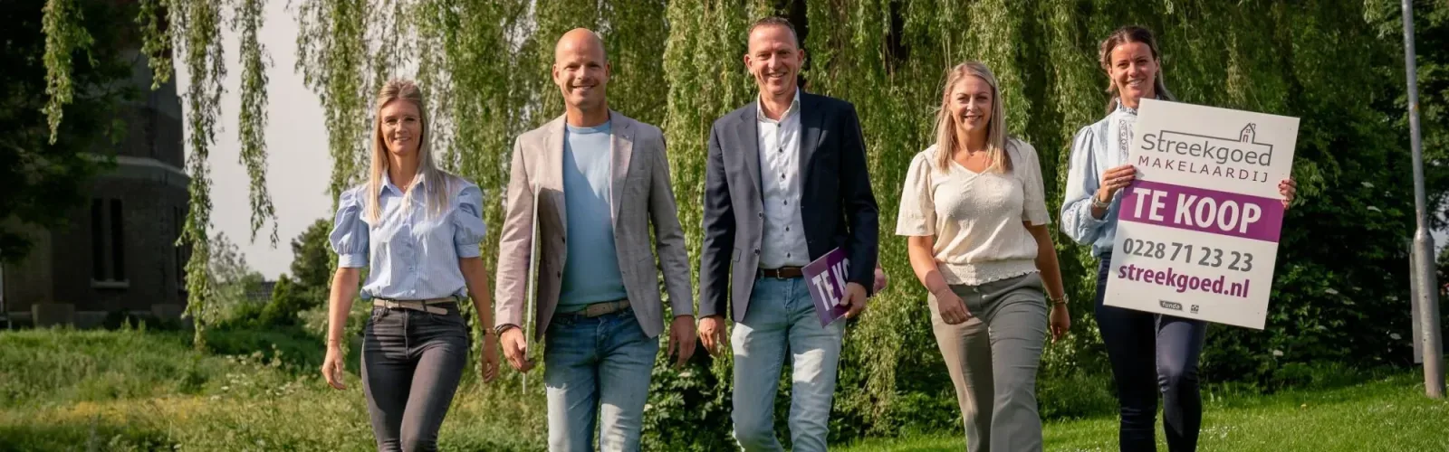 Team foto van Streekgoed Makelaardij
