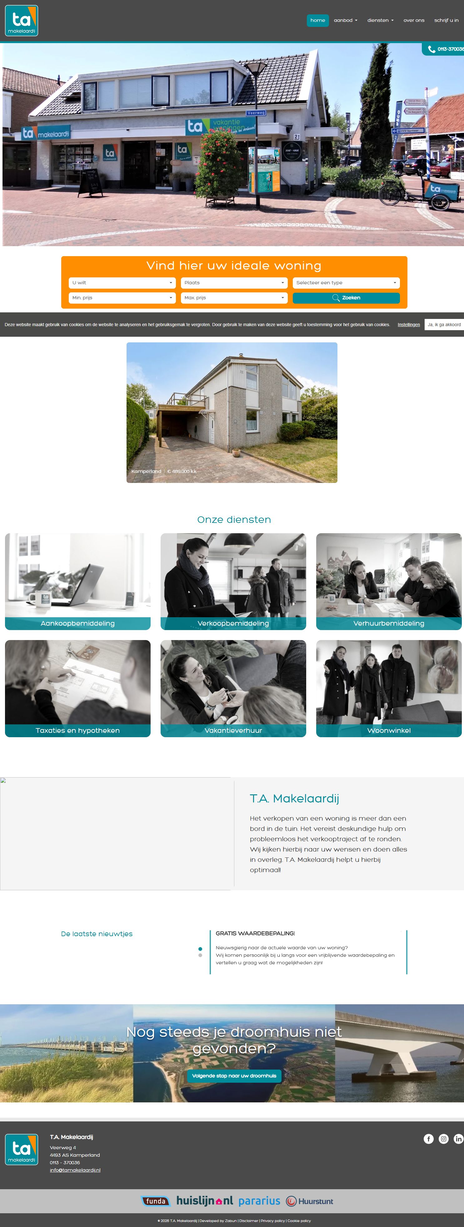 Office photo T.A. Makelaardij en Vakantiewoningen