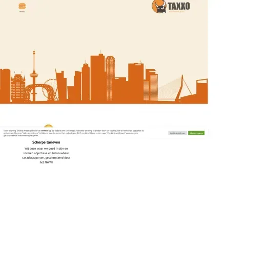 Screenshot der Website von www.taxxo.nl