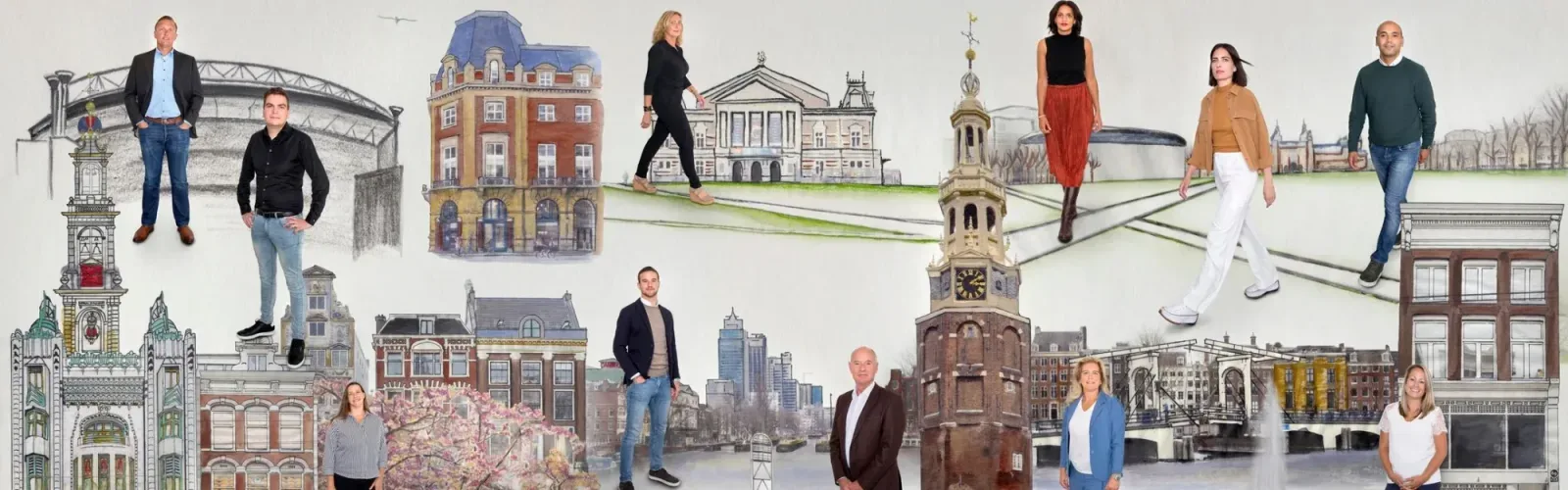 Team foto van Tel Krop Makelaars