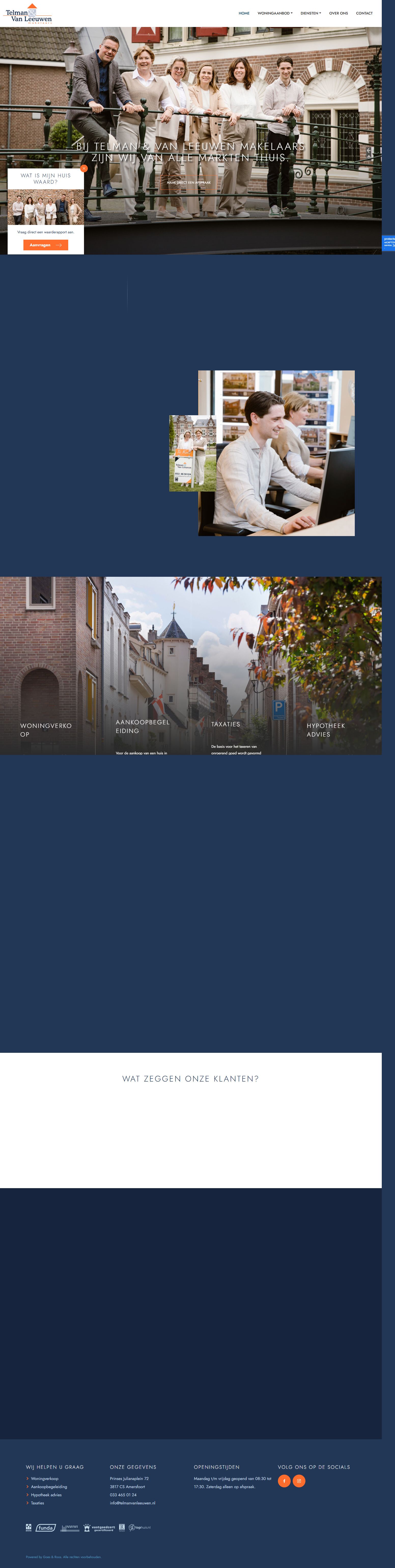 Screenshot der Website von www.telmanvanleeuwen.nl