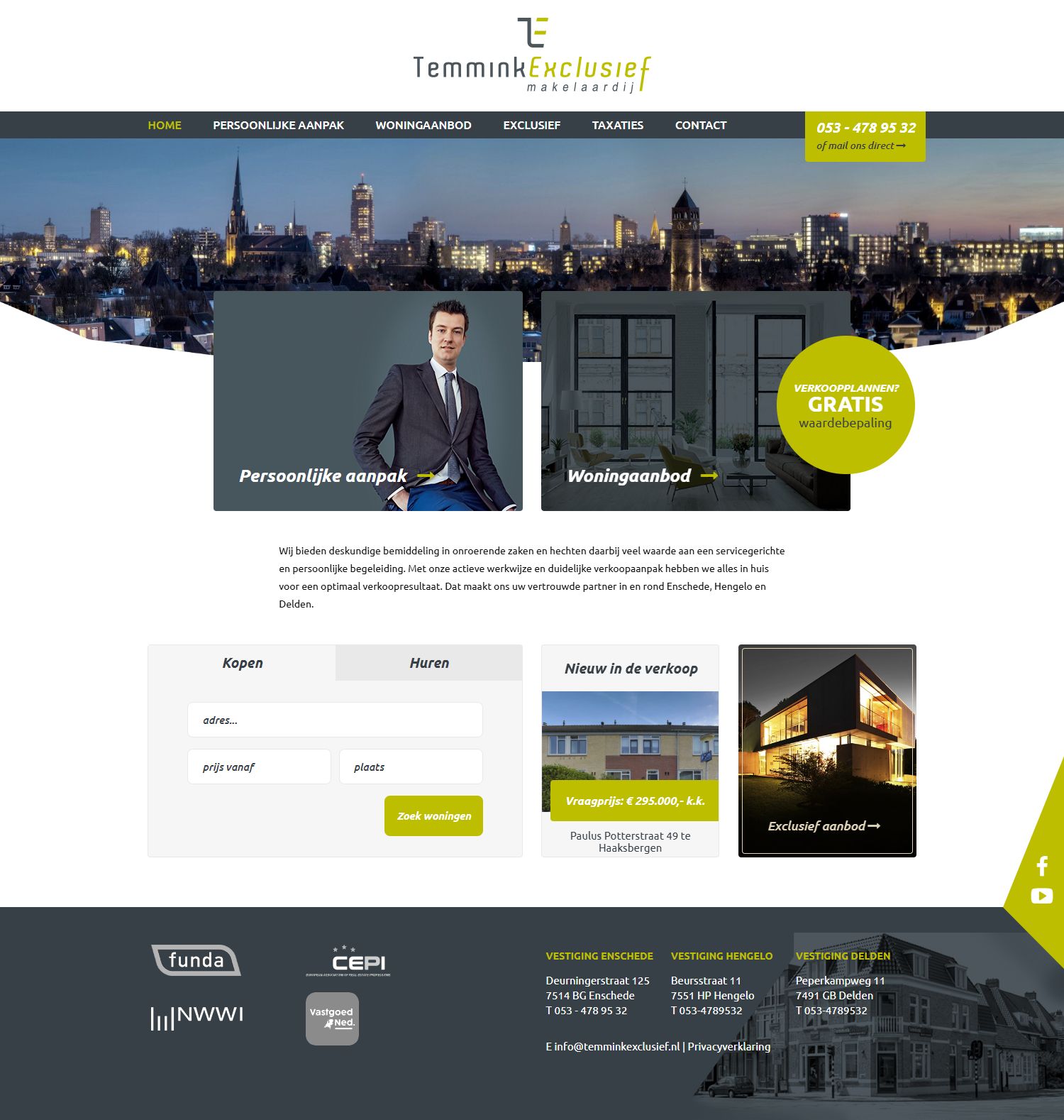 Kantoorfoto Temmink Exclusief Makelaardij