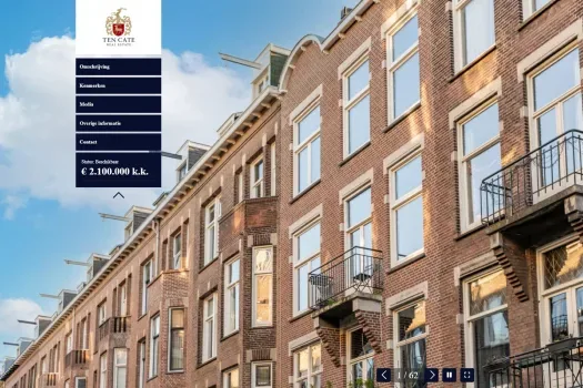 Screenshot van de website van www.valeriusstraat251-2.nl