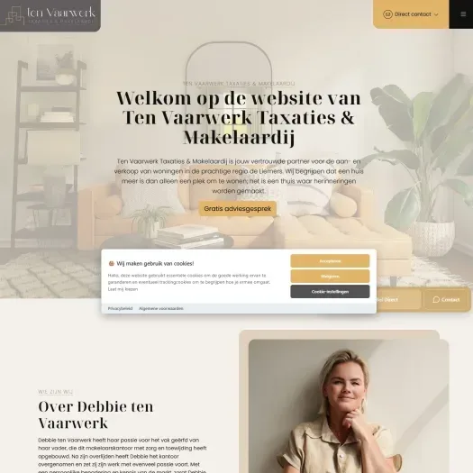 Screenshot van de website van www.vaarwerk.nl