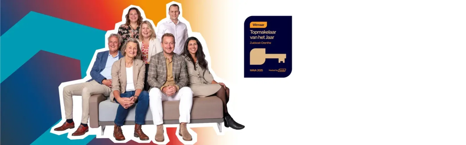 Team foto van Ten Wolde Makelaars