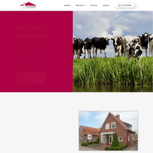 Screenshot van de website van terheegde.info