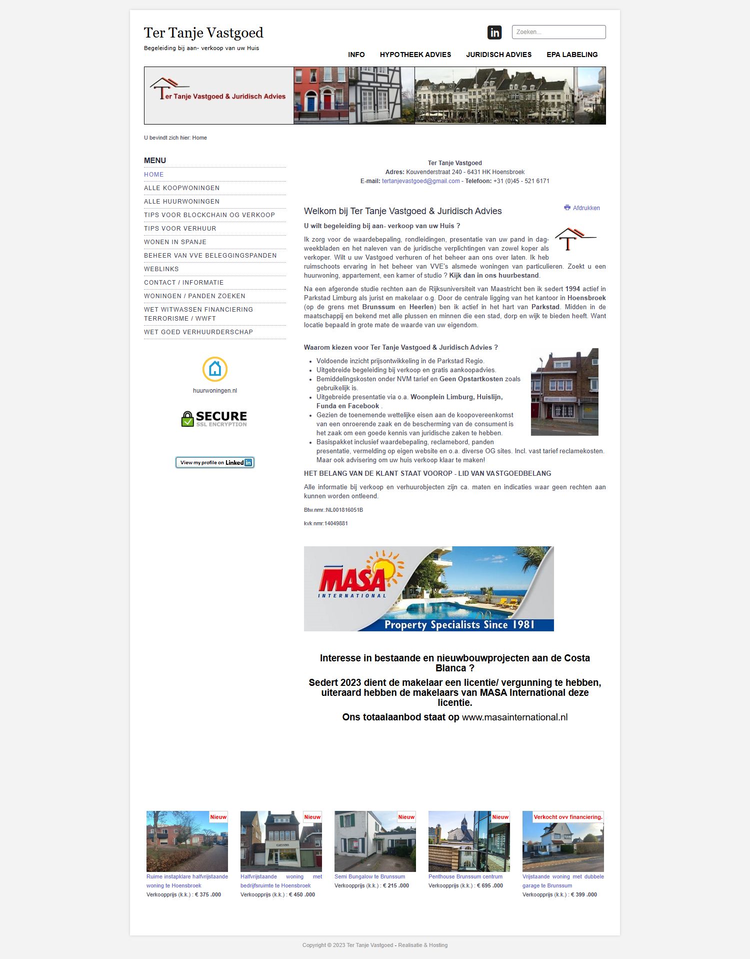 Photo de bureau Ter Tanje Vastgoed