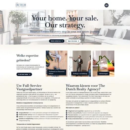 Capture d'écran du site web de www.thedutchrealty.nl